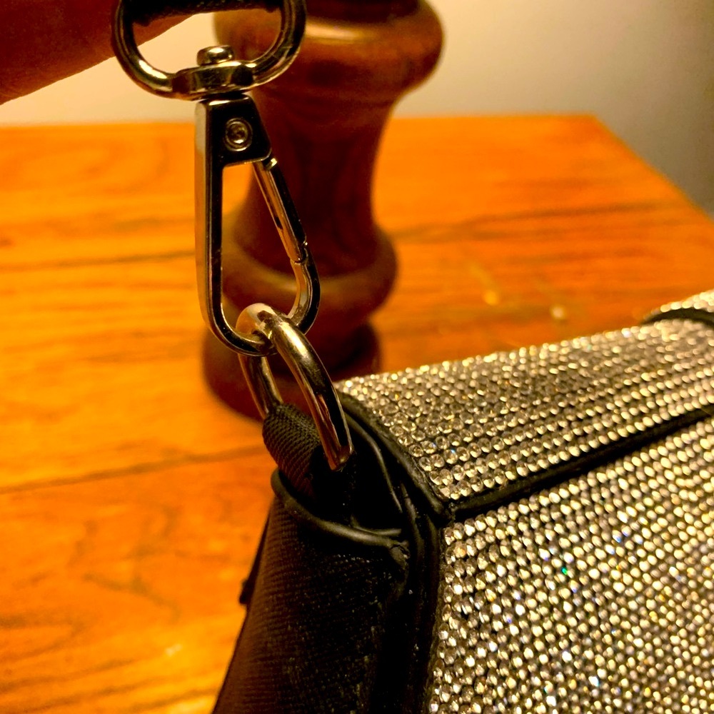 🎉 🥂 🍾Elegant Rhinestone Silver Women's Handbag - Picture 13 of 14